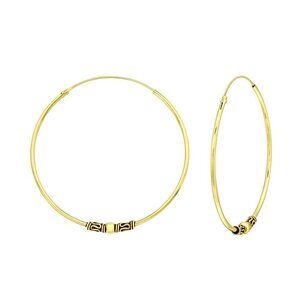24k Gold Vermeil Large Hoop Earrings 40mm